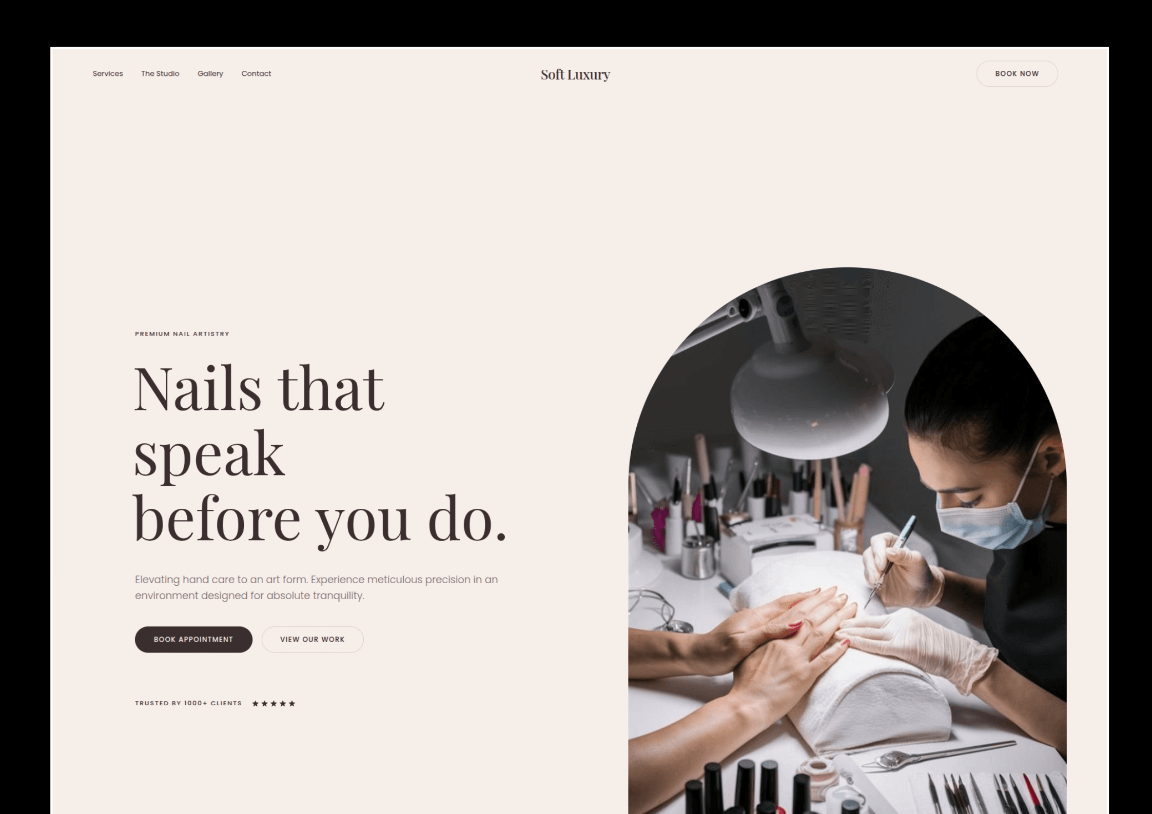Nail Salon Website Design — beauty web design project by Northline Web Studio